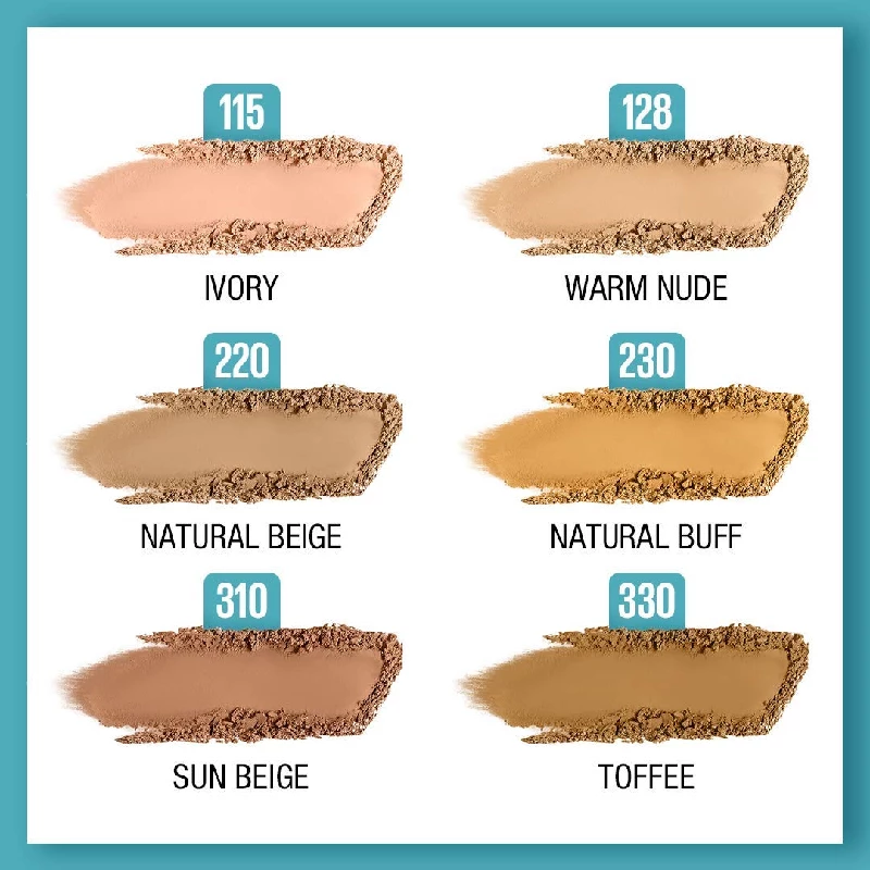 Maybelline New York Fit Me Matte + Poreless Compact Powder - 128 Warm Nude, 6 g-6.webp